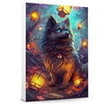 thumbnail image 1 of Finnish Lapphund Dog Picture Fantastic Poster Unframe, Finnish Lapphund Dog Canvas Frame Ready to Hang - Abstract Canvas Wall Art - Office Decorations For Work, 1 of 6