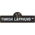 thumbnail image 1 of Finnish Lapphund Street Sign | Indoor/Outdoor | Dog Lover Funny Home Décor for Garages, Living Rooms, Bedroom, Offices | SignMission personalized gift | 18" Wide, 1 of 5