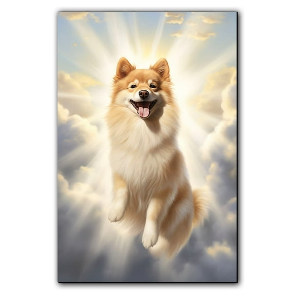 Finnish Spitz Dog Memorial Gifts for Loss of Dog, Pet Memorial Gifts, Sympathy Gifts for Loss of Dog, Pet Remembrance Gift, Dog Picture Frame, Pet Loss Gifts, canvas wall art