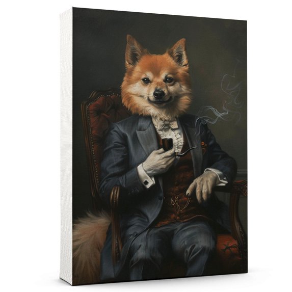 Finnish Spitz Dog Painting Poster Art Print Home Dog Canvas Wall Art Bedroom Decor Painting Canvas Wall Art Living Room Posters Gifts