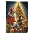 thumbnail image 1 of Finnish Spitz and Santa Claus Garden Flag 11.25 in x 15.5 in, 1 of 71