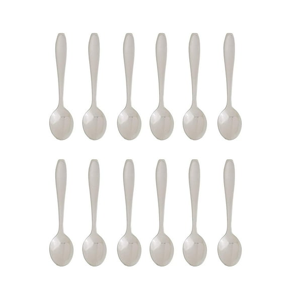 Fino Demi Spoon Set, Stainless Steel, Made in Japan, Set of 12