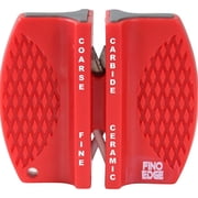 Fino Edge Quick 2-Stage Coarse Carbide Fine Ceramic Compact Portable Knife Sharpener
