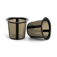 thumbnail image 1 of Fino Gold Mesh Coffee Pod Filters, For Single-Serve Coffee Pod Compatible Systems, Set of 2, 1 of 2