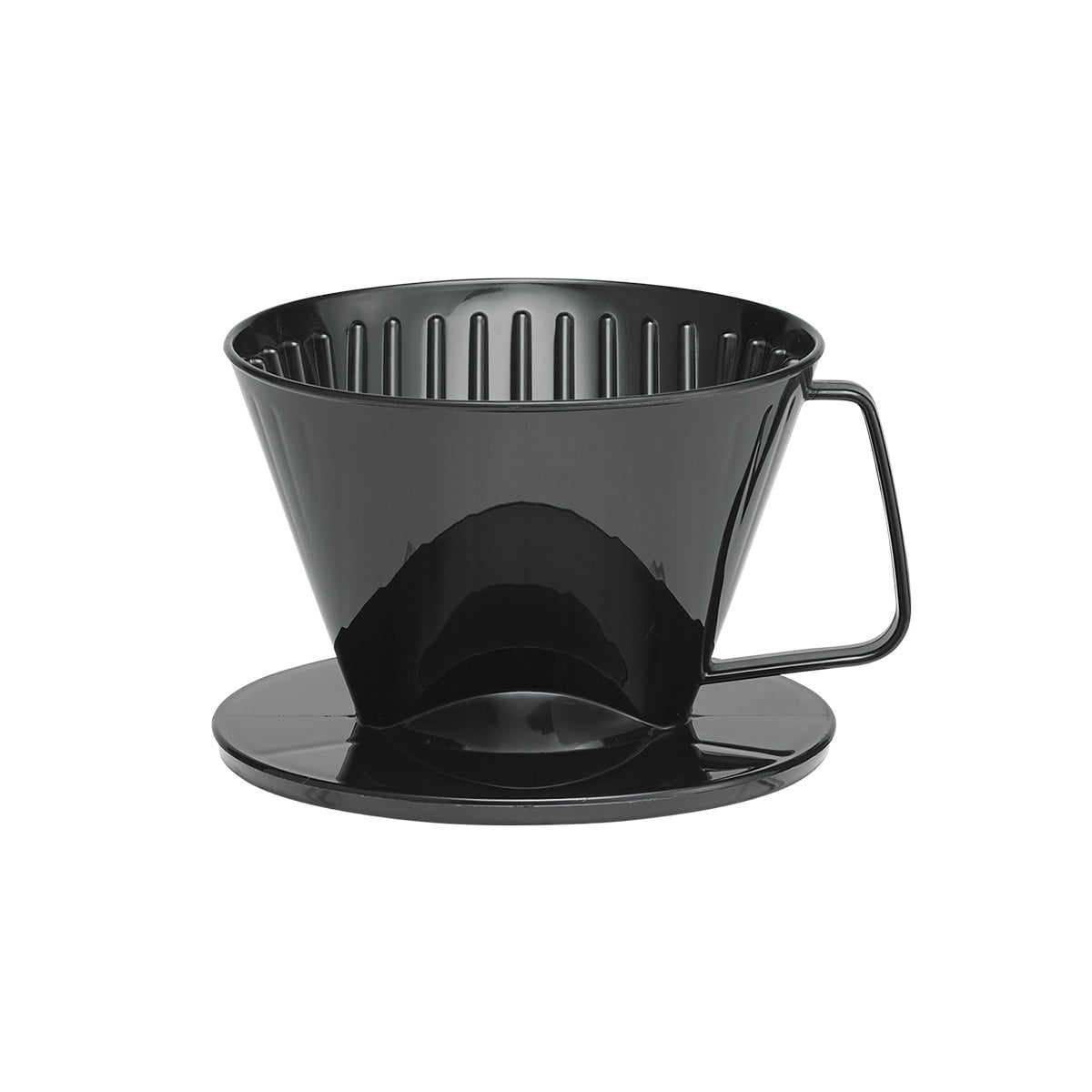Fino PourOver Coffee Brewing Filter Cone, Number 1Size, Black, Brews