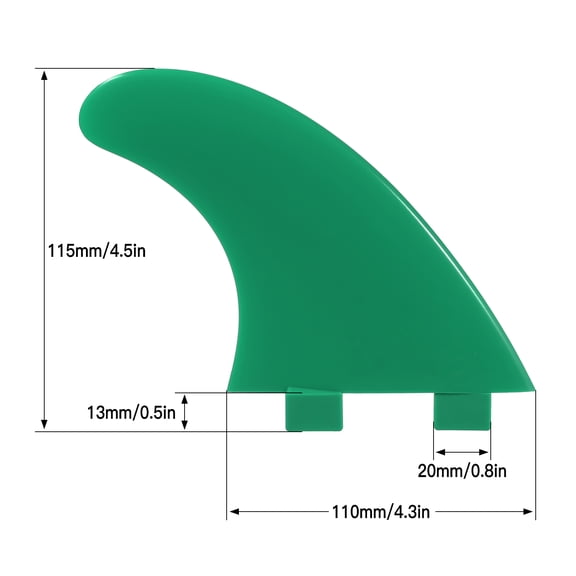 Fins 3pcs Surfboard Fins 4.5 Inch G5 Surf Fins Stand Up Paddle Board Thruster Fins Accessories
