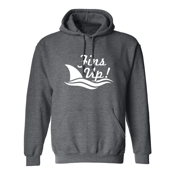 Fins Up! Adult Hooded Sweatshirt