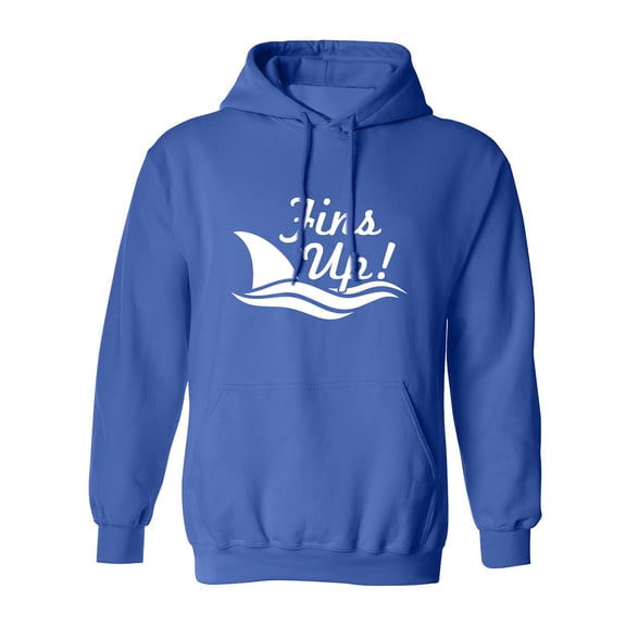 Fins Up! Adult Hooded Sweatshirt