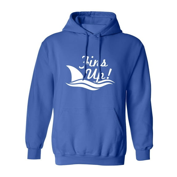 Fins Up! Adult Hooded Sweatshirt
