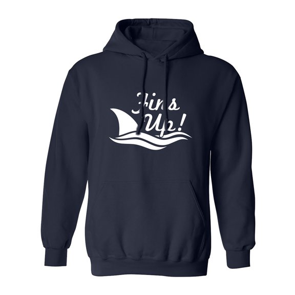 Fins Up! Adult Hooded Sweatshirt