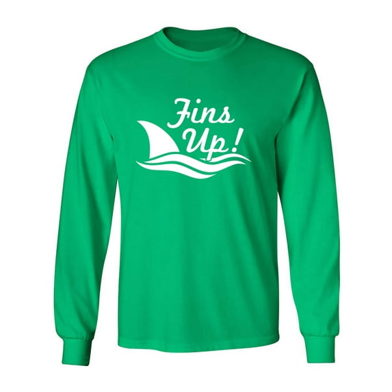 Fins Up! Adult Long Sleeve T-shirt