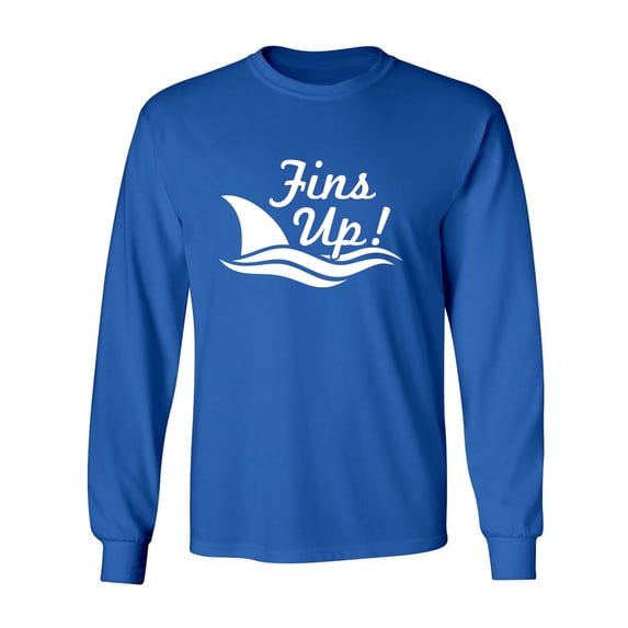 Fins Up! Adult Long Sleeve T-shirt