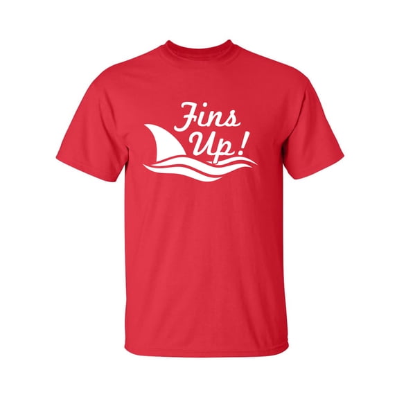 Fins Up! Adult Short Sleeve T-shirt