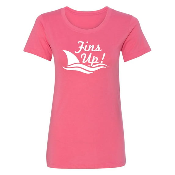 Fins Up! Womens crewneck tee