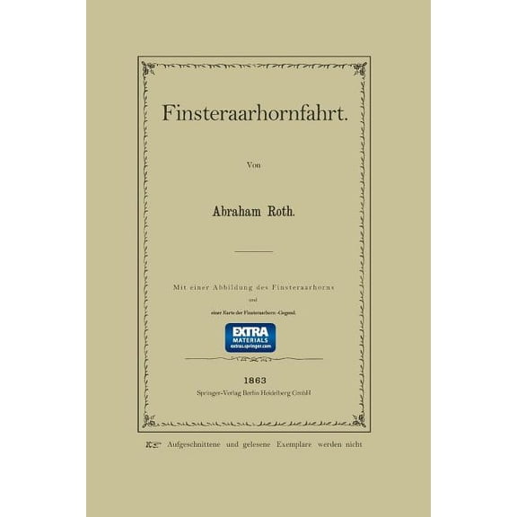 Finsteraarhornfahrt, (Paperback)
