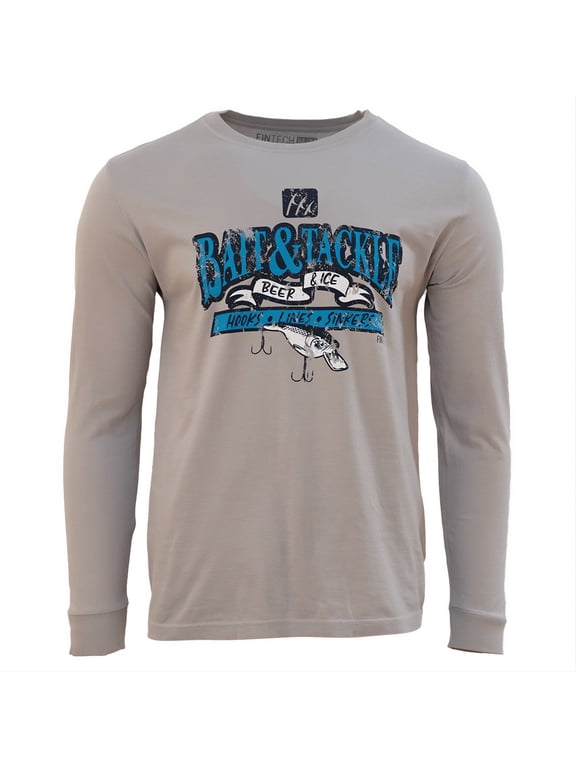 Baitshop Long Sleeve Graphic T-Shirt - Large - Alloy