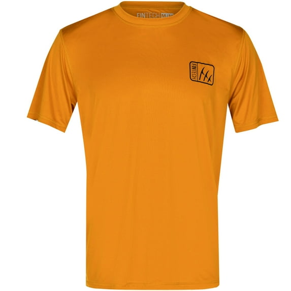 Fintech Dock Life Sun Defender UV T-Shirt - Small - Inca Gold