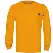 Fintech Heavy-Duty Long Sleeve Graphic T-Shirt - Small - Inca Gold