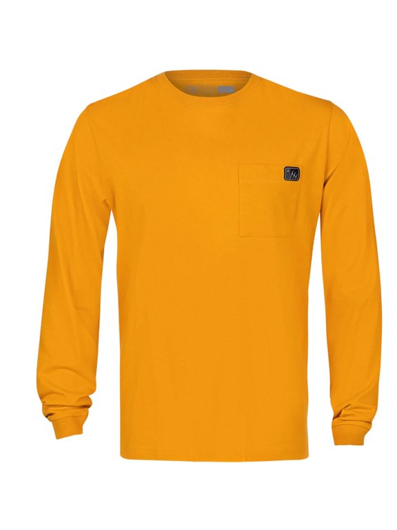 Heavy-Duty Long Sleeve Graphic T-Shirt - Small - Inca Gold