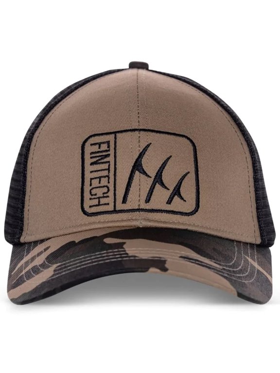 Logo Camo Snapback Hat - Dune