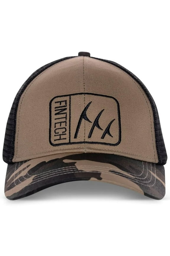 Logo Camo Snapback Hat - Dune