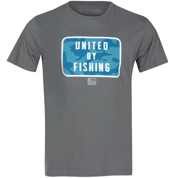 Fintech United By Fishing Graphic T-Shirt - Medium - Castlerock