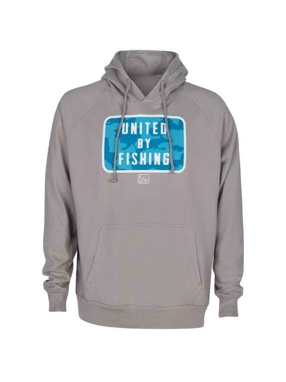 United By Fishing Point Breeze Fleece Hoodie - Small - Alloy