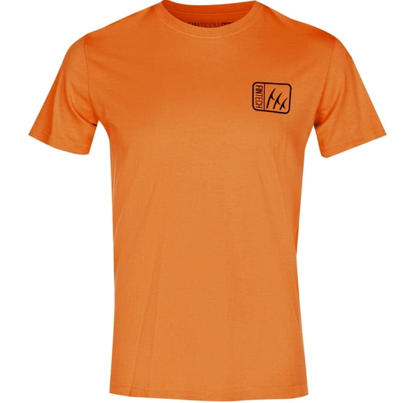 Fintech Wanted Bass Graphic T-Shirt - Medium - Autumn Blaze