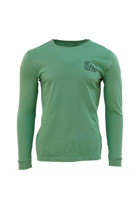 Wanted Bass Long Sleeve Graphic T-Shirt - Medium - Frosty Spruce