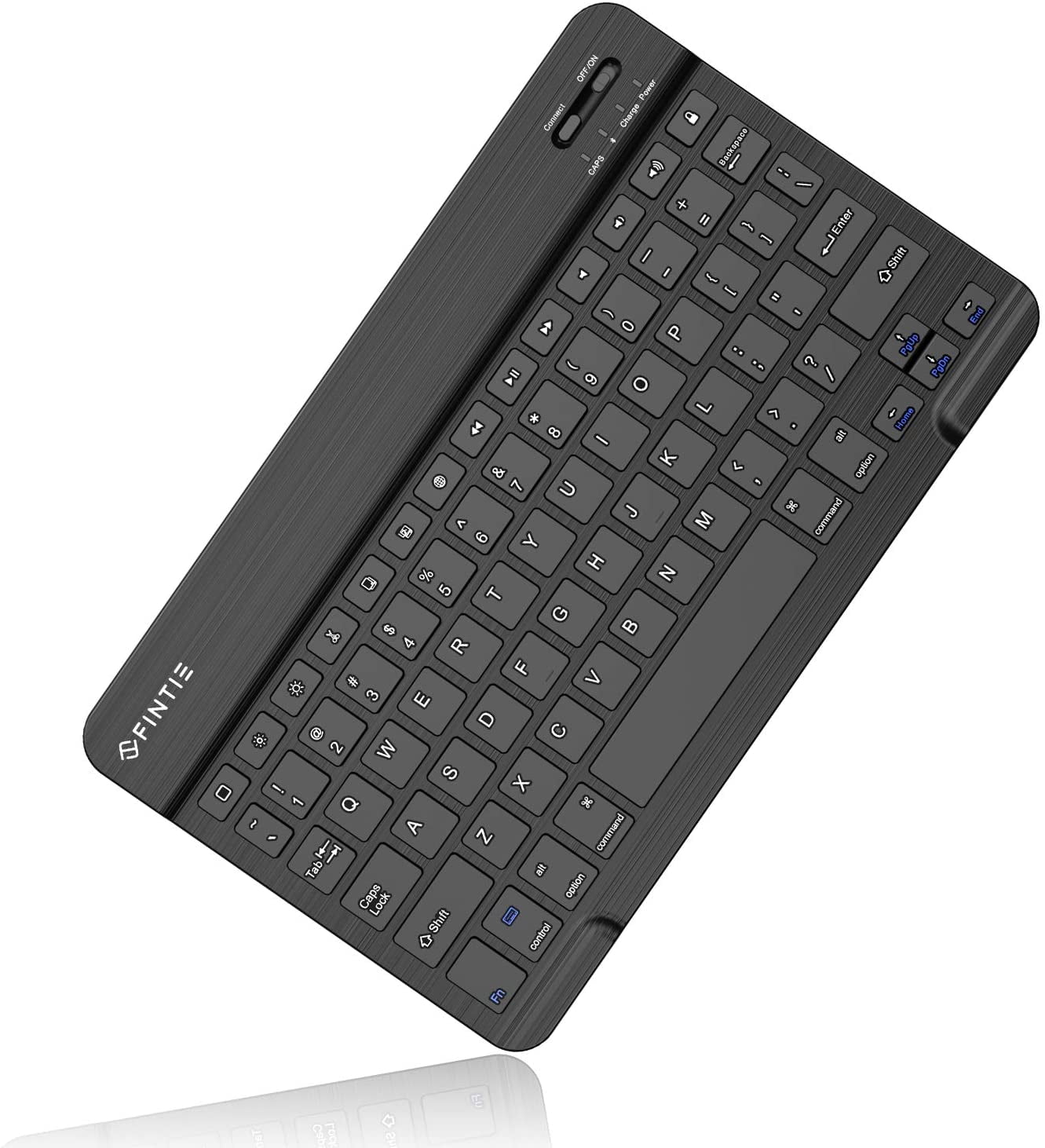 Fintie 10.5-Inch Ultrathin (4mm) Wireless Bluetooth Keyboard for iPad Air 4th Gen 10.9", iPad 10.2", iPad Air 3rd Gen 10.5"/Air 2/Air, iPad Pro 11/Pro 10.5/Pro 9.7, iPad 9.7 Inch, iPad 2/3/4, Black