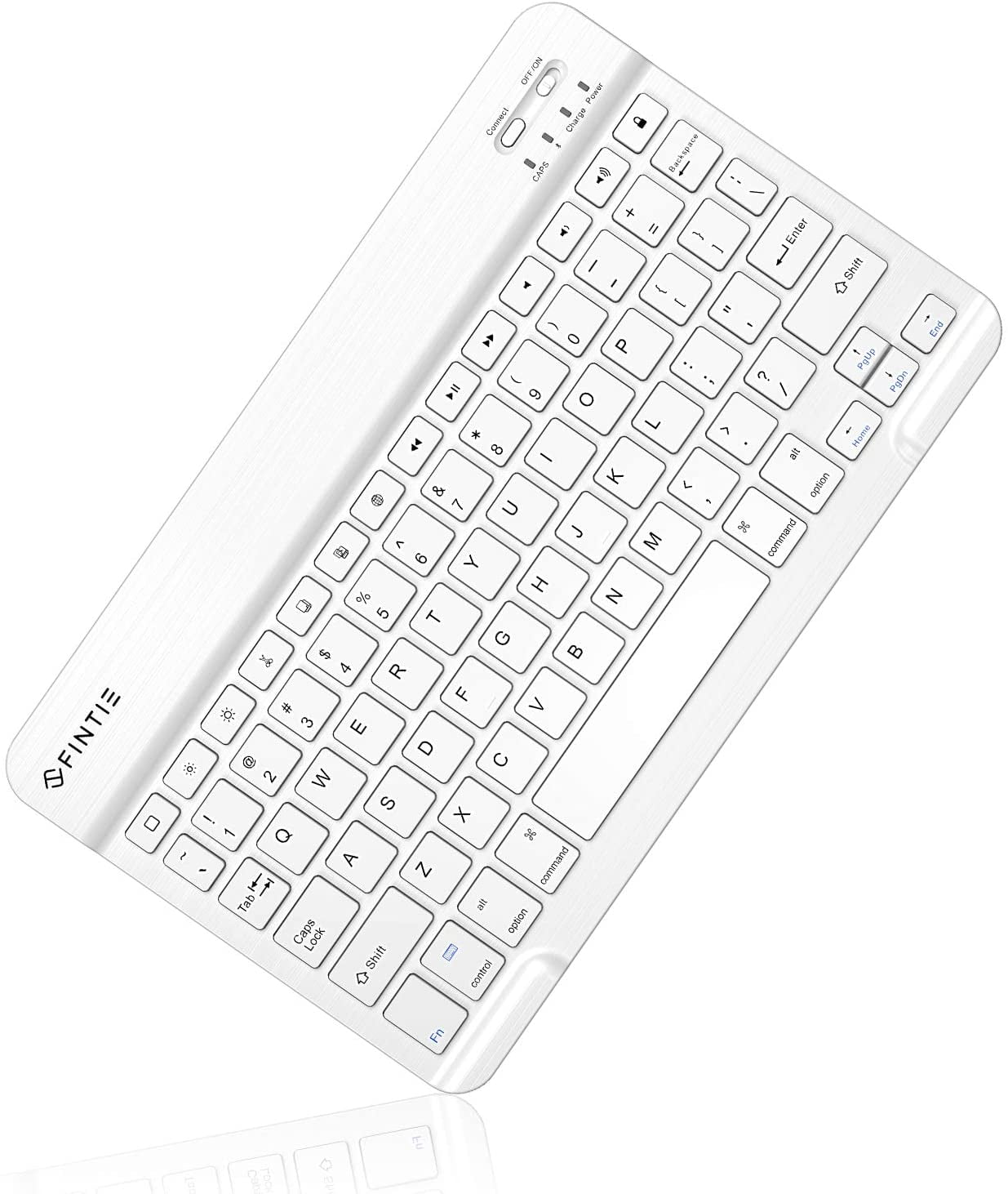 Fintie 10.5-Inch Ultrathin (4mm) Wireless Bluetooth Keyboard for iPad Air 4th Gen 10.9", iPad 10.2", iPad Air 3rd Gen 10.5"/Air 2/Air, iPad Pro 11/Pro 10.5/Pro 9.7, iPad 9.7 Inch, iPad 2/3/4, White