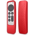thumbnail image 1 of Fintie 2-in-1 Protective Case for 2021 Apple TV 4K / HD Siri Remote (2nd Generation) and Apple AirTag - Lightweight Anti Slip Shockproof Cover , , Red, 1 of 7