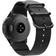 thumbnail image 1 of Fintie Band Compatible with Garmin Fenix 7/Fenix 5/Fenix 6, 22mm Easy Fit Soft Woven Nylon Sport Strap Compatible with Garmin Fenix 6 Pro/Fenix 5 Plus/Forerunner 745 935 945/Instinct 1 2/Epix Gen 2 Smartwatch Black, 1 of 7