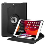 Fintie 360 Rotating Case for 10.2-inch iPad 9th/ 8th/ 7th Generation - Swivel Cover with Pencil Holder for iPad 10.2" (2021/ 2020 / 2019 Model)