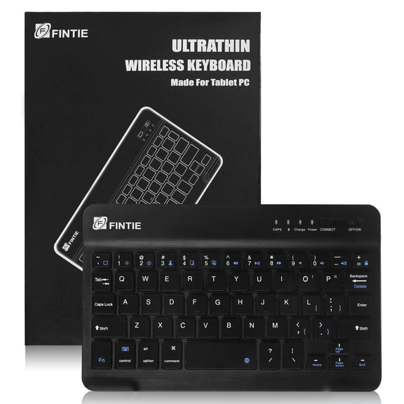 Fintie 7-Inch Ultrathin (4mm) Wireless Bluetooth Keyboard for iPad mini 4, iPad mini 1/2/3 Function Keys for iOS Device