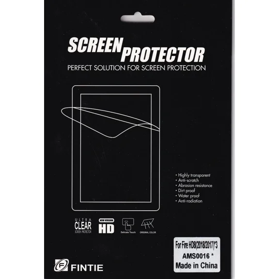 Fintie Amazon Fire Hd8 2018 2017 Tablet Screen Protector - New