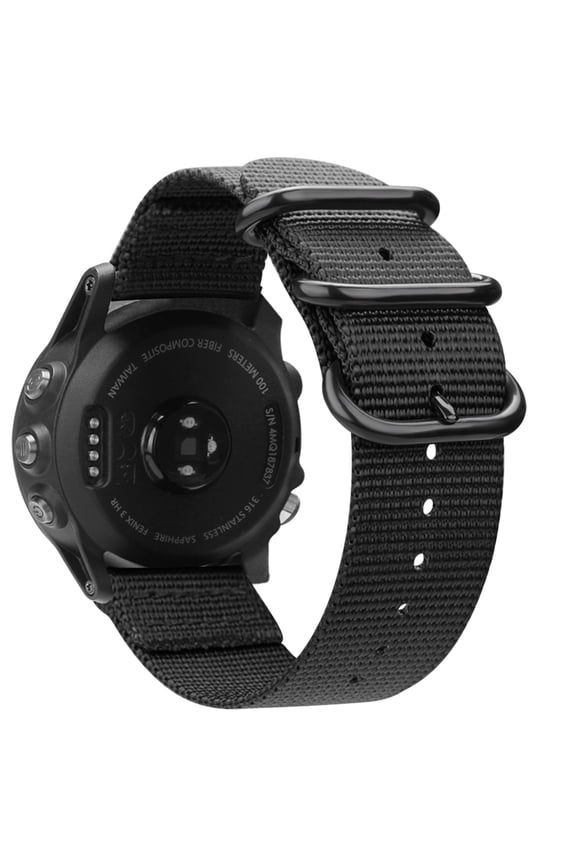Band Compatible with Garmin Fenix 5X Plus/Tactix Charlie Watch, 26mm Premium Woven Nylon Adjustable Replacement Strap Compatible with Fenix 5X/3/3 HR Smartwatch