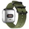 thumbnail image 1 of Fintie Band for Fitbit Versa 2 / Versa / Versa Lite Edition, Double Layer Soft Woven Nylon Replacement Strap Band with Metal Buckle Olive, 1 of 7