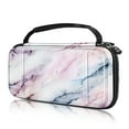 thumbnail image 1 of Fintie Carry Case for Nintendo Switch Lite 2019 - [Shockproof] Hard Shell Protective Cover Bag with 15 Game Card/2 Micro SD Card Slots Inner Pocket,ZZ-Marble Pink, 1 of 8