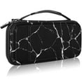 thumbnail image 1 of Fintie Carry Case for Nintendo Switch OLED Model 2021/Nintendo Switch 2017, Hard Shell Shockproof Protective Cover Travel Bag w/10 Game Card Slots, Marble Black, 1 of 9