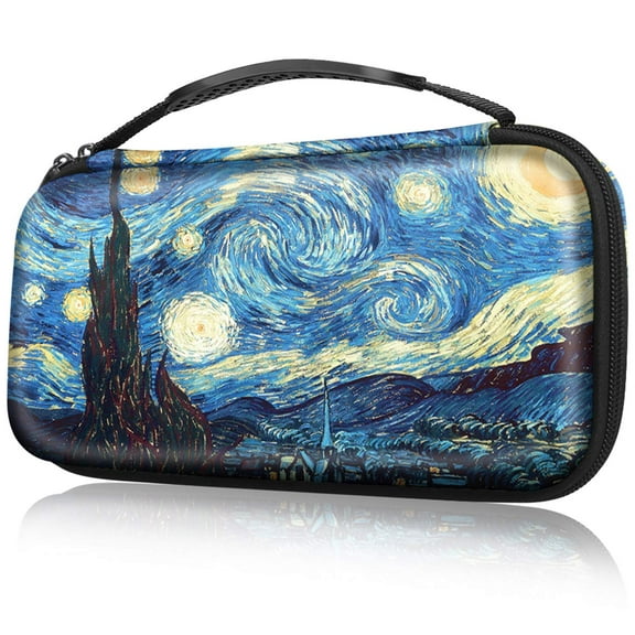 Fintie Carry Case for Nintendo Switch, Portable Traveler Storage Carrying Bag Pouch Protective Cover for Nintendo Switch Console Joy-Con, with 10 Game Card Slots and Inner Pocket, Starry Night