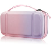 Fintie Carrying Case for Nintendo Switch Lite 2019 [Shockproof] Hard Shell Protective Cover Travel Bag w/15 Game Card & 2 Micro SD Card Slots for Switch Lite Console & Accessories, Fantacy Ombre