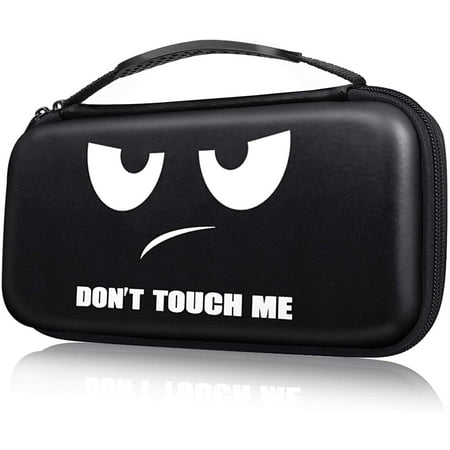 Fintie Carrying Case for Nintendo Switch OLED Model 2021/Nintendo Switch, Portable Traveler Protective Cover Storage Bag w/10 Game Card Slots & Inner Pocket, Dont Touch