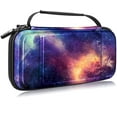 thumbnail image 1 of Fintie Carrying Case for Nintendo Switch OLED Model 2021/Switch 2017, Hard Shell Shockproof Protective Cover Travel Bag, w/10 Game Card Slots for Switch Console Joy-Con & Accessories, Galaxy, 1 of 9