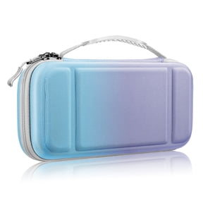 Fintie Carrying Case for Nintendo Switch OLED Model 2021/Switch 2017, [Shockproof] Hard Shell Protective Cover Travel Bag w/10 Game Card Slots, Evening Ombre