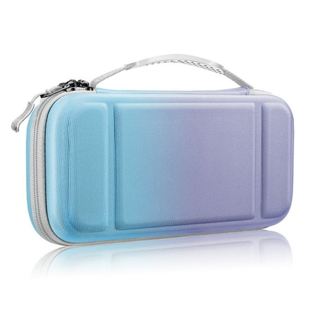 Fintie Carrying Case for Nintendo Switch OLED Model 2021/Switch 2017, [Shockproof] Hard Shell Protective Cover Travel Bag w/10 Game Card Slots, Evening Ombre