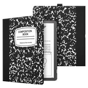 Fintie Case for Kindle Scribe 10.2 Inch 2022 Released - Lightweight slimshell Premium PU Leather Folio Cover Auto Sleep/Wake with Pen Holder, Composition Book Black