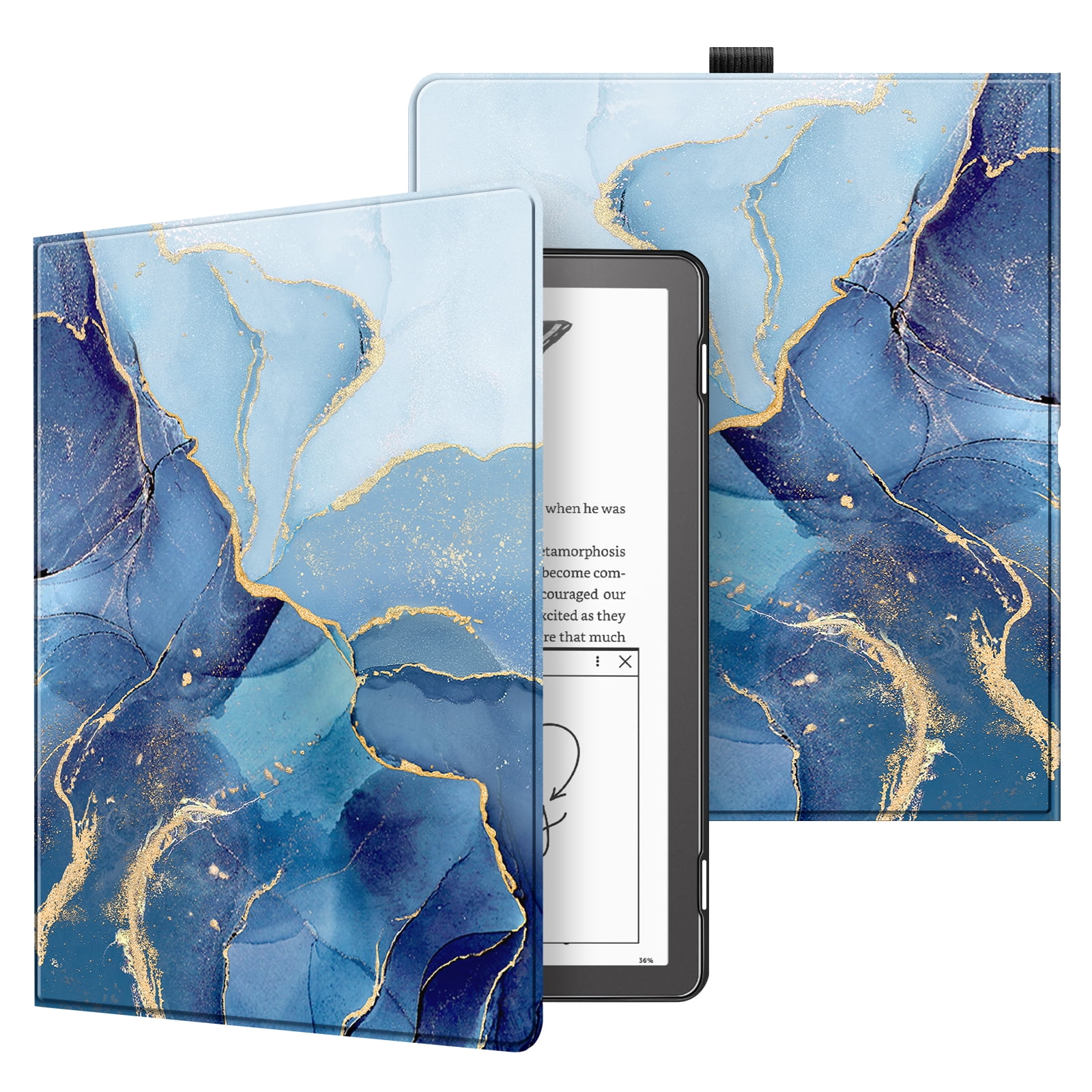 Custodia Per Kindle Scribe 10,2 Pollici (2024/2022) - Cover Protettiva Con Supporto, Porta Penna E Sveglia Automatica, Nera