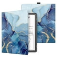 thumbnail image 1 of Fintie Case for Kindle Scribe 10.2 Inch (2022 Released) - Lightweight slimshell Premium PU Leather Folio Cover Auto Sleep/Wake with Pen Holder, Ocean Marble, 1 of 8