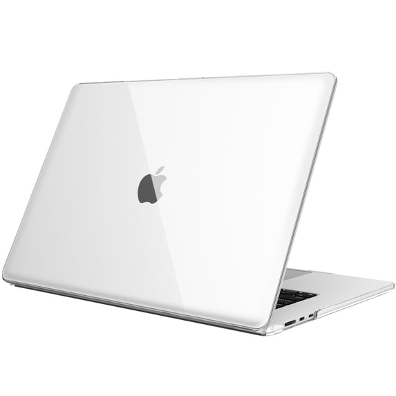 Fintie Case for MacBook Air 15 Inch A3448/A3241/A3114/A2941 (2023-2026 Release) - Protective Snap On Hard Shell Cover for MacBook Air 15.3" M2/M3/M4/M5 Chip, Crystal Clear